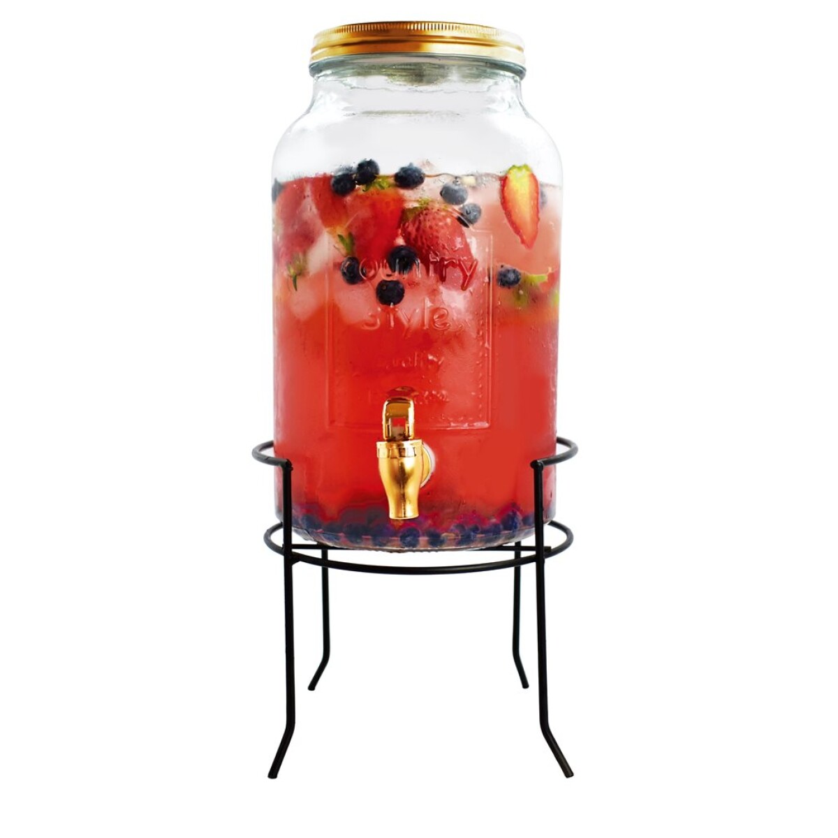 DISPENSADOR DE JUGOS 5.5L C/BASE TAPA COLOR COBRE 