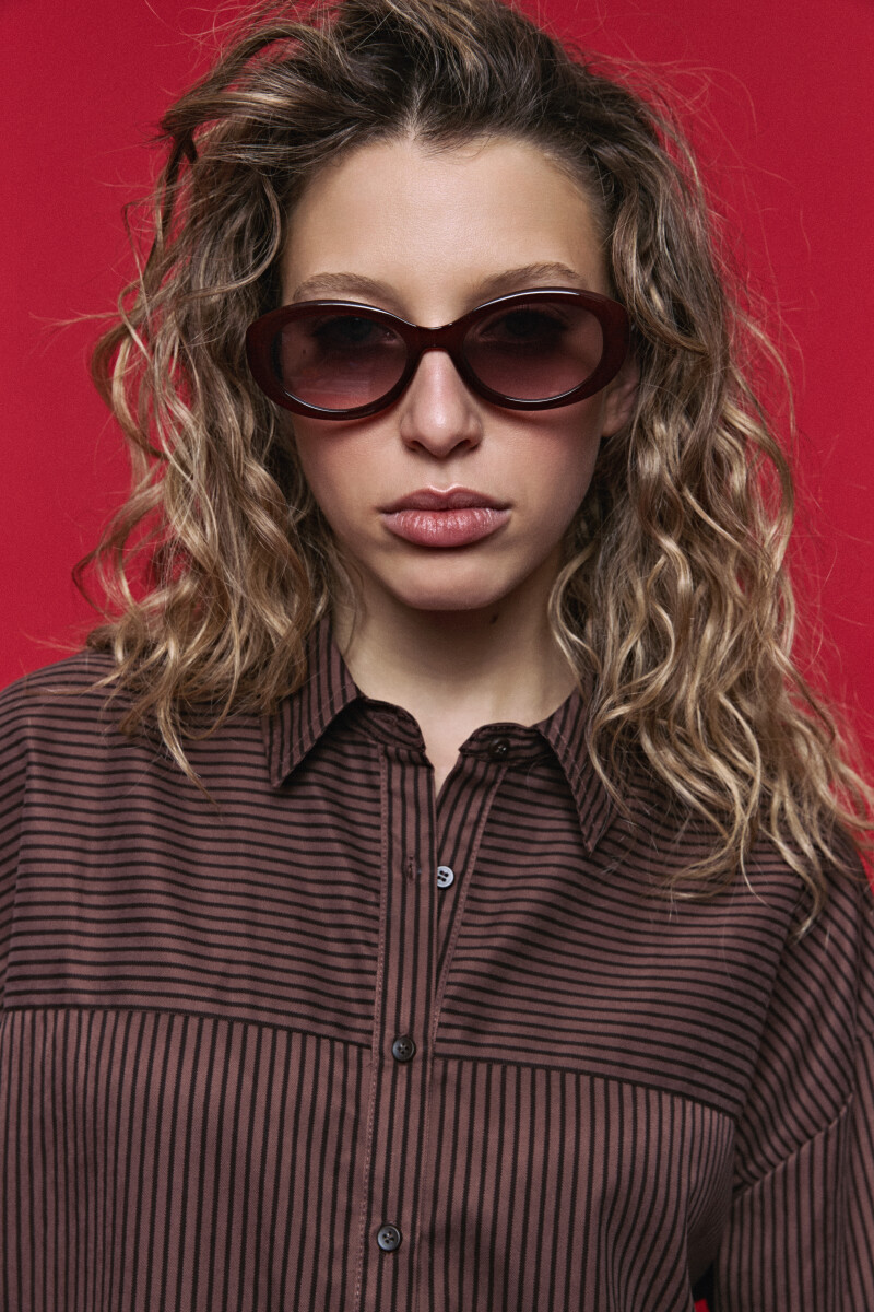 CAMISA LINAR Chocolate