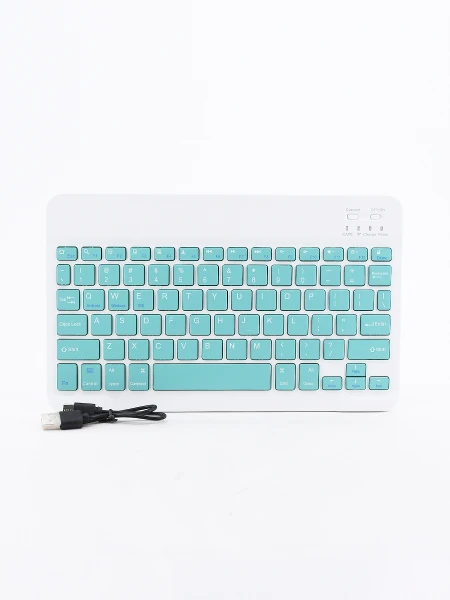 TECLADO INALAMBRICO USB VERDE AQUA