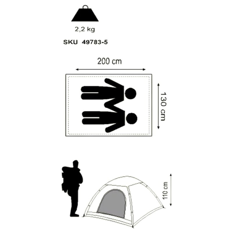 Carpa Igloo 2 P Aluminio Tau Carpa Igloo 2 P Aluminio Tau