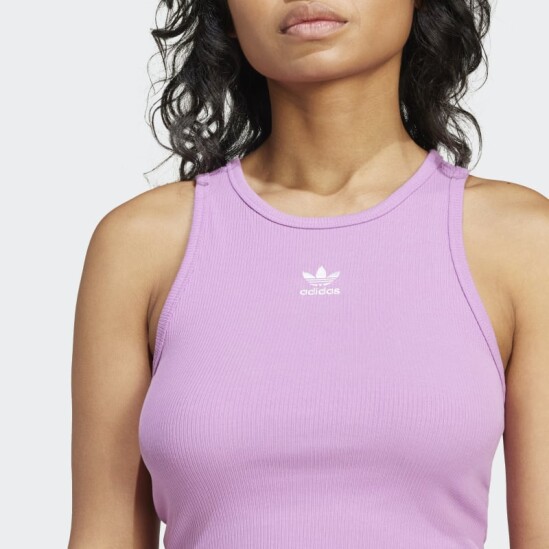 Musculosa Adidas Essentials Ribbed Rosado