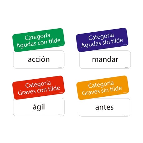 Juego de Tarjetas Dactic Acentuacion Juego de Tarjetas Dactic Acentuacion