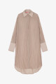 CAMISA ARRUGADA Beige