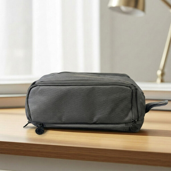 Cartuchera Escolar Liceo Escuela Organizador 4 Cierres XL Negro