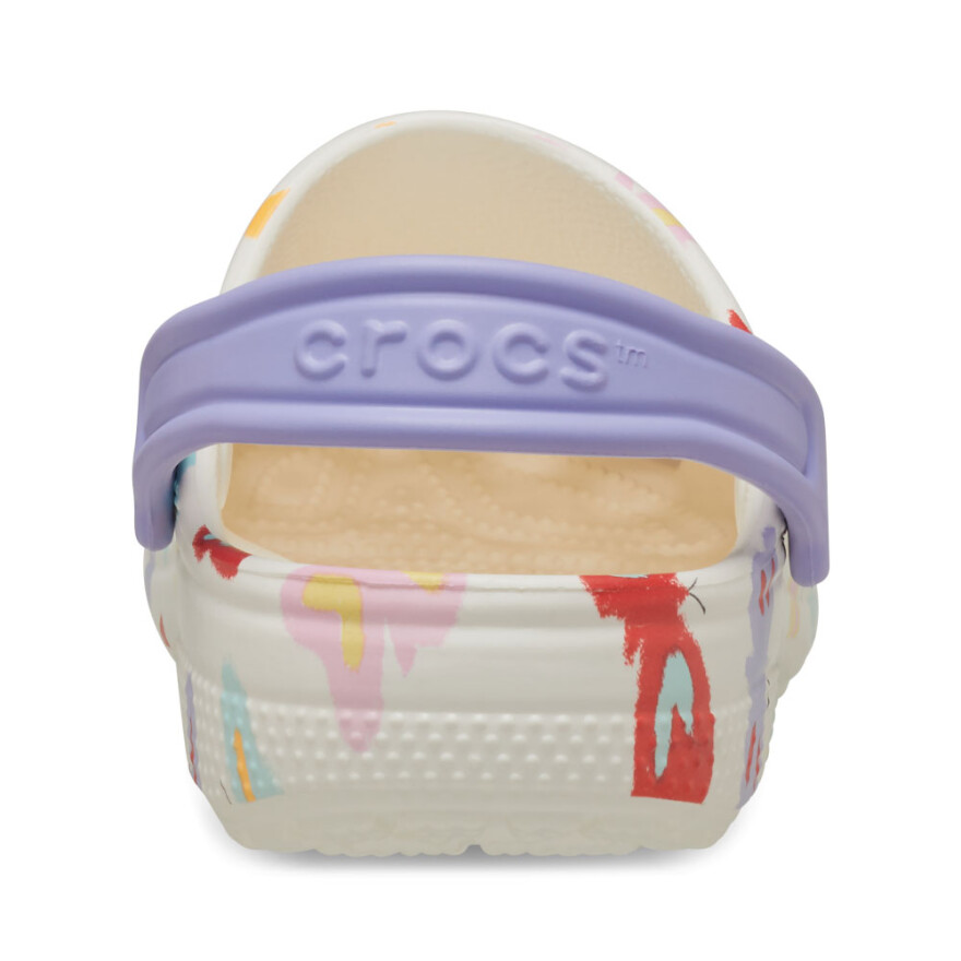 Classic Butterfly Graphic Clog K - Niños mas de 5 años Chalk