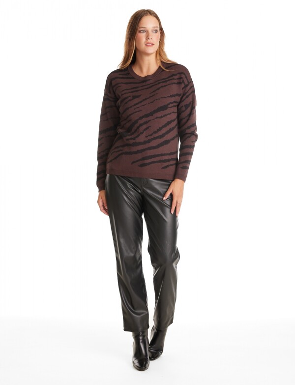 Buzo Print MARRON/MULTI