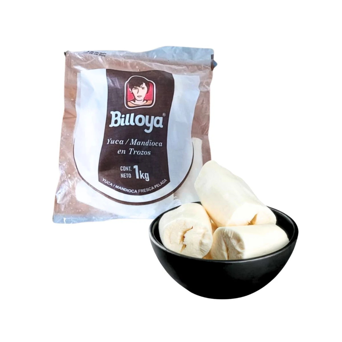 Mandioca Yuca en Trozos pelada Billoya - 1 kg 