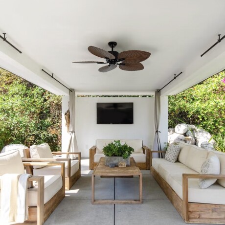 Ventilador de Techo Practic Life MF5210 Boho Tropical de 5 Aspas con Control Remoto Ventilador de Techo Practic Life MF5210 Boho Tropical de 5 Aspas con Control Remoto