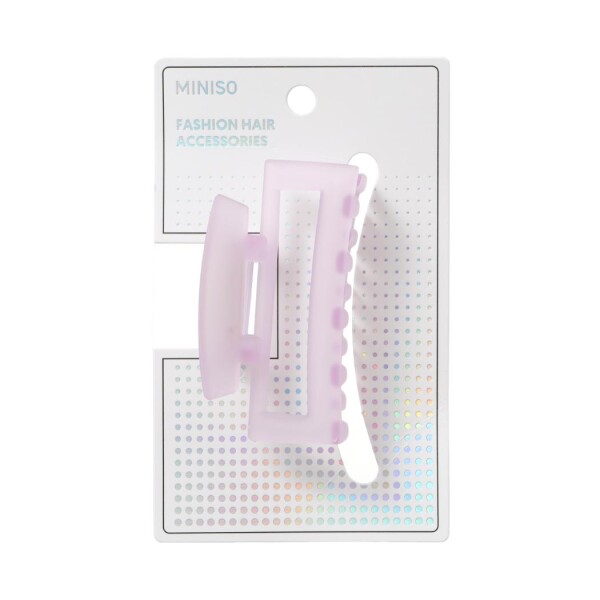 Pinza de cabello mate rosa