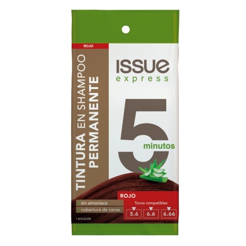 Issue express tintura en shampoo Rojo