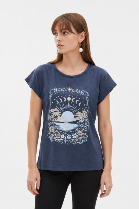 Remera Akaroa Estampado 4