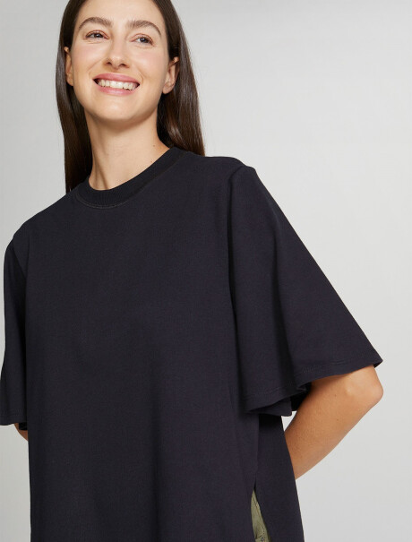BLUSA FEMENINA CON MANGA EVASÉ NEGRO