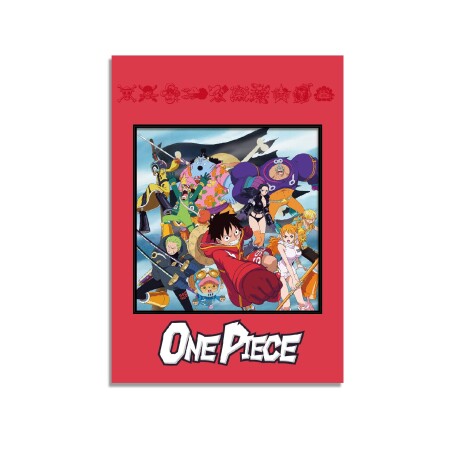 Cuaderno One piece con imán rojo