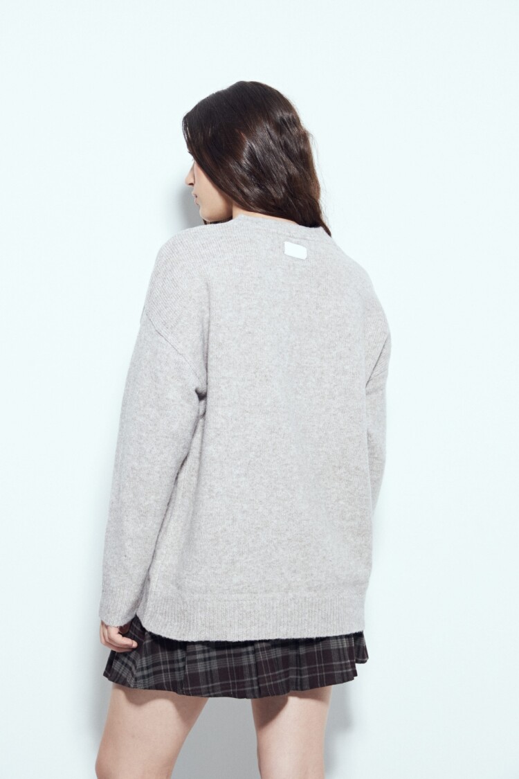 SWEATER STEF Beige Melange