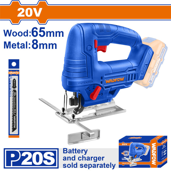 SIERRA CALADORA A BATERIA 20V P20S 2400RPM 65MM MADERA 8MM METAL WLS1565 SIERRA CALADORA A BATERIA 20V P20S 2400RPM 65MM MADERA 8MM METAL WLS1565