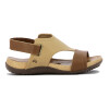 Sandalia Casual Mujer Country Dos Tiras Con Pulsera Ambar-ostra