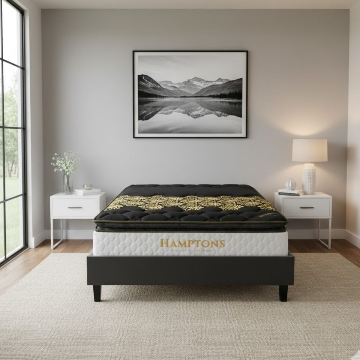 Sommier 2 plazas Hamptons Hybrid Iridium 