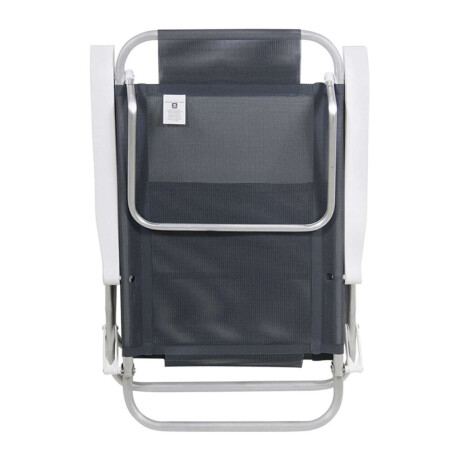 Silla Plegable de Aluminio 6 Posición Gris