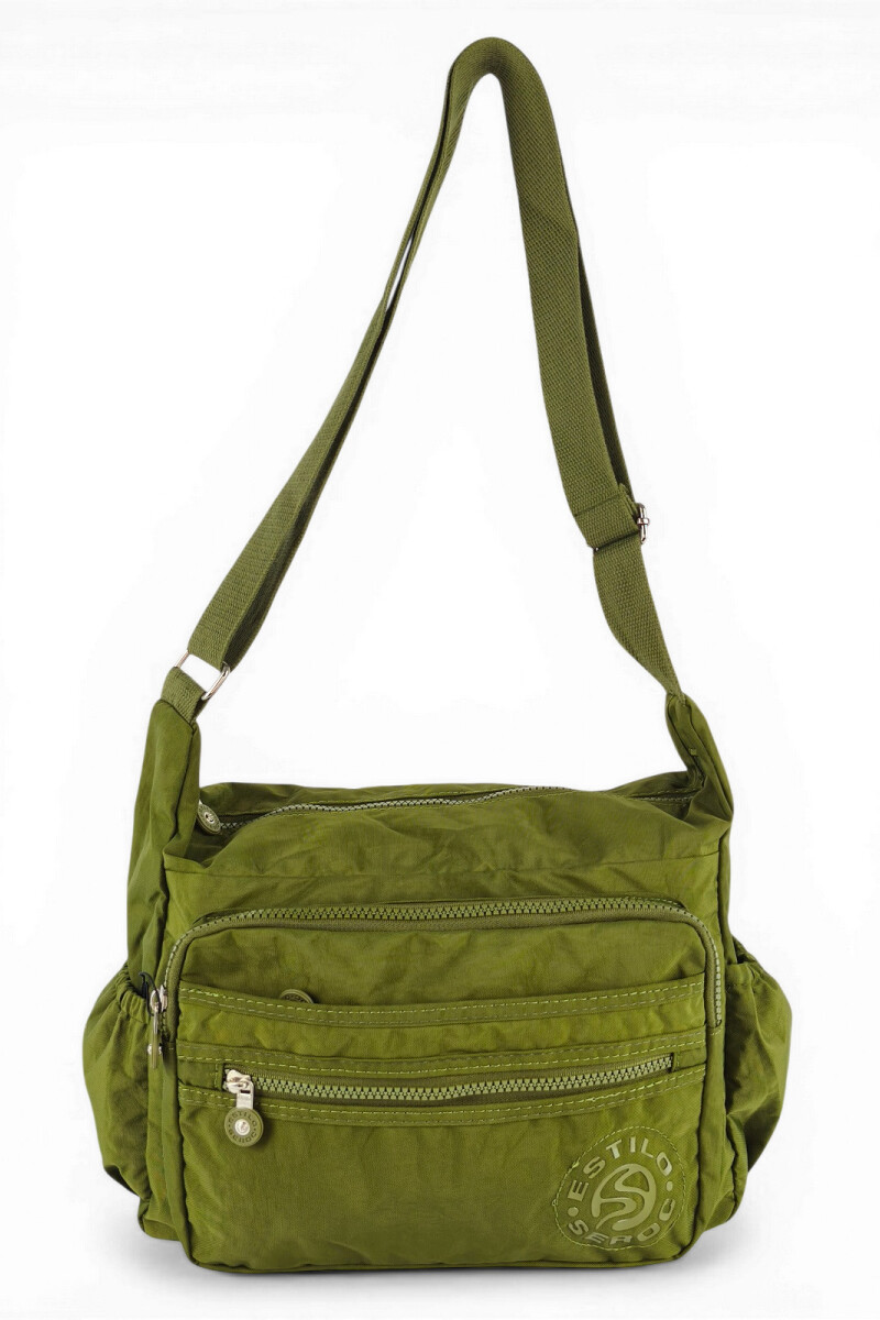 Morral con bolsillos Verde