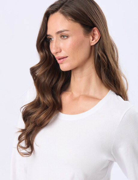 REMERA BÁSICA DE ALGODÓN Blanco