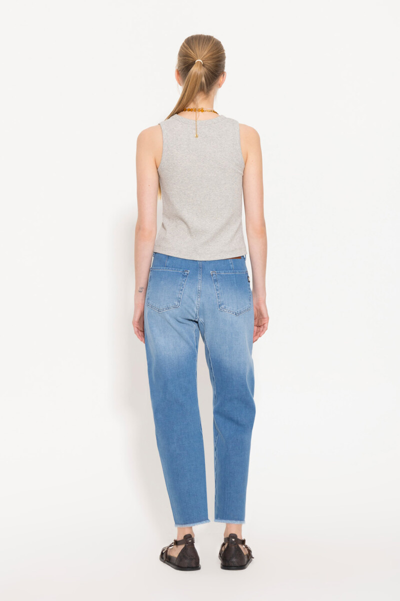 JEANS CARRIE MID Celeste