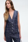 CHALECO LENTEJUELA Azul