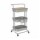 Carrito Organizador Multiuso 3Niveles Ruedas 360° Tapa Gris