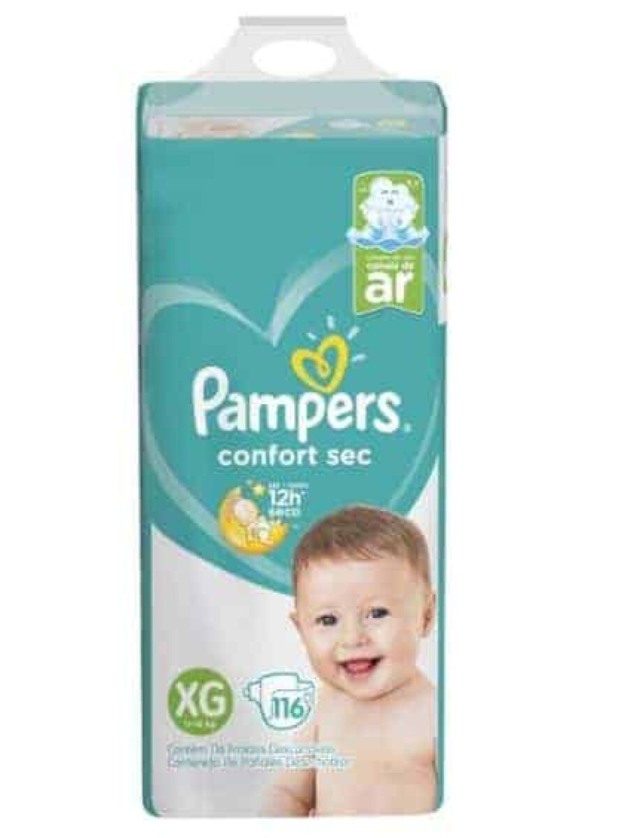 Pañales Pampers Confort Sec XG 116 Unidades 