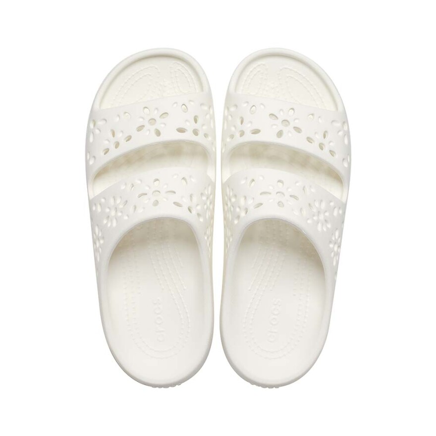 Floral Cut Out Sandal - Unisex Chalk