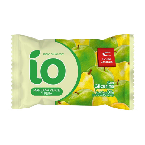 Jabón IO Cavallaro 80 g con glicerina Manzana verde y Pera