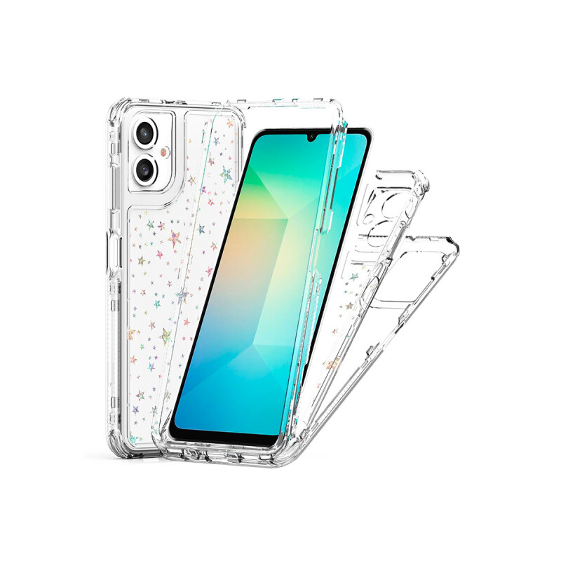 Protector para Samsung Galaxy A06 transaprente diseño estrellas Protector Para Samsung Galaxy A06 Transaprente Diseño Estrellas