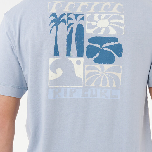 Remera Rip Curl Aots Ty Williams Coastline Tee - Celeste Remera Rip Curl Aots Ty Williams Coastline Tee - Celeste