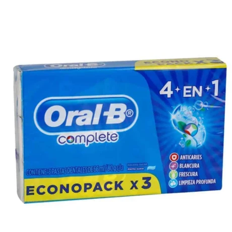 Oral-B Pack X3 Complete 4 En 1 . 80 Oral-B Pack X3 Complete 4 En 1 . 80