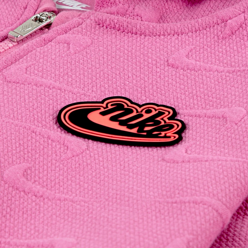 Abrigo New Impressions Con cierre Hoodie de Niña Rosado