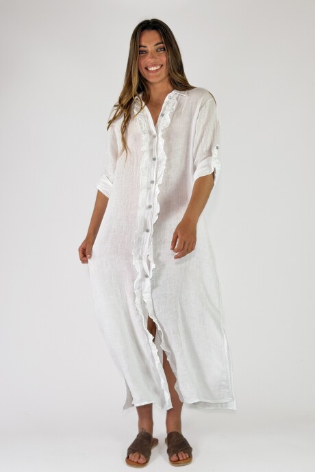 VESTIDO PERLA Blanco