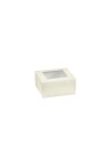 Caja c/visor 10x10x6 cm. - PELLE BIANCO Caja c/visor 10x10x6 cm. - PELLE BIANCO
