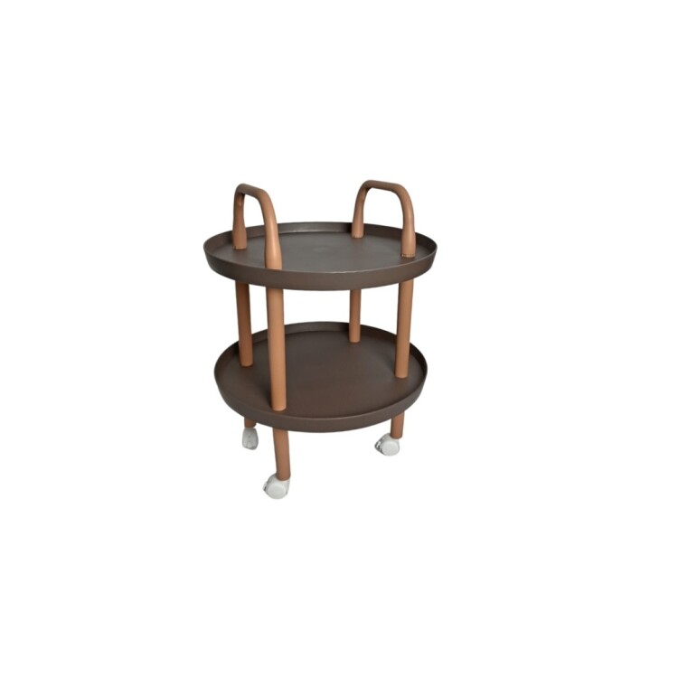 ESTANTE CARRITO ORGANIZADOR REDONDO 2 PISOS 47X62CM ESTANTE CARRITO ORGANIZADOR REDONDO 2 PISOS 47X62CM