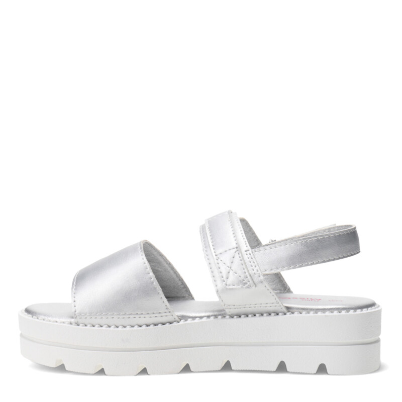 Sandalias de Niña MINI Miss Carol RETINO de pu Plateado - Blanco
