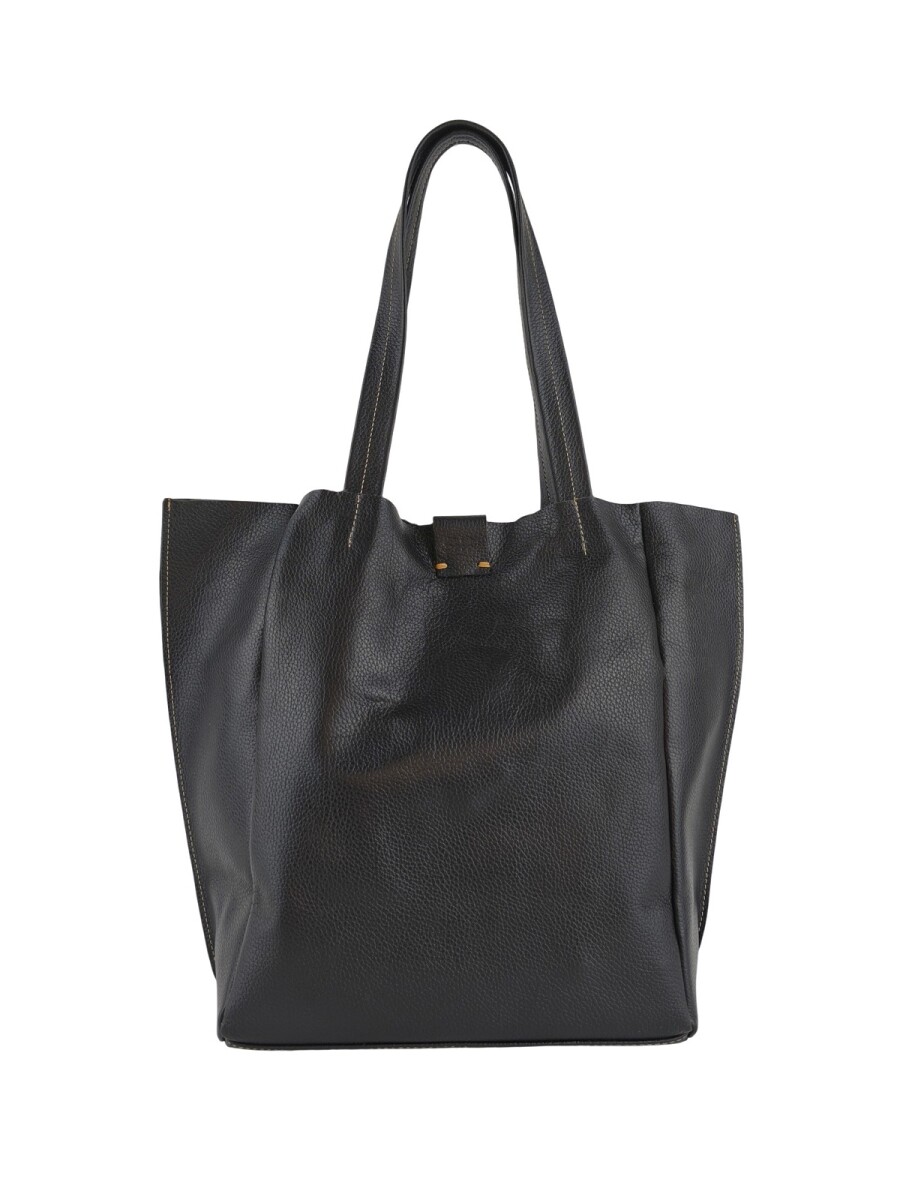 Tote Bag de cuero - Negro 