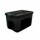 Caja Organizadora Plástica Con Tapa Apilable Uso General Negro