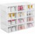 Caja Zapatos Zapatera Transparente Organizador Apilable Color Variante Blanco