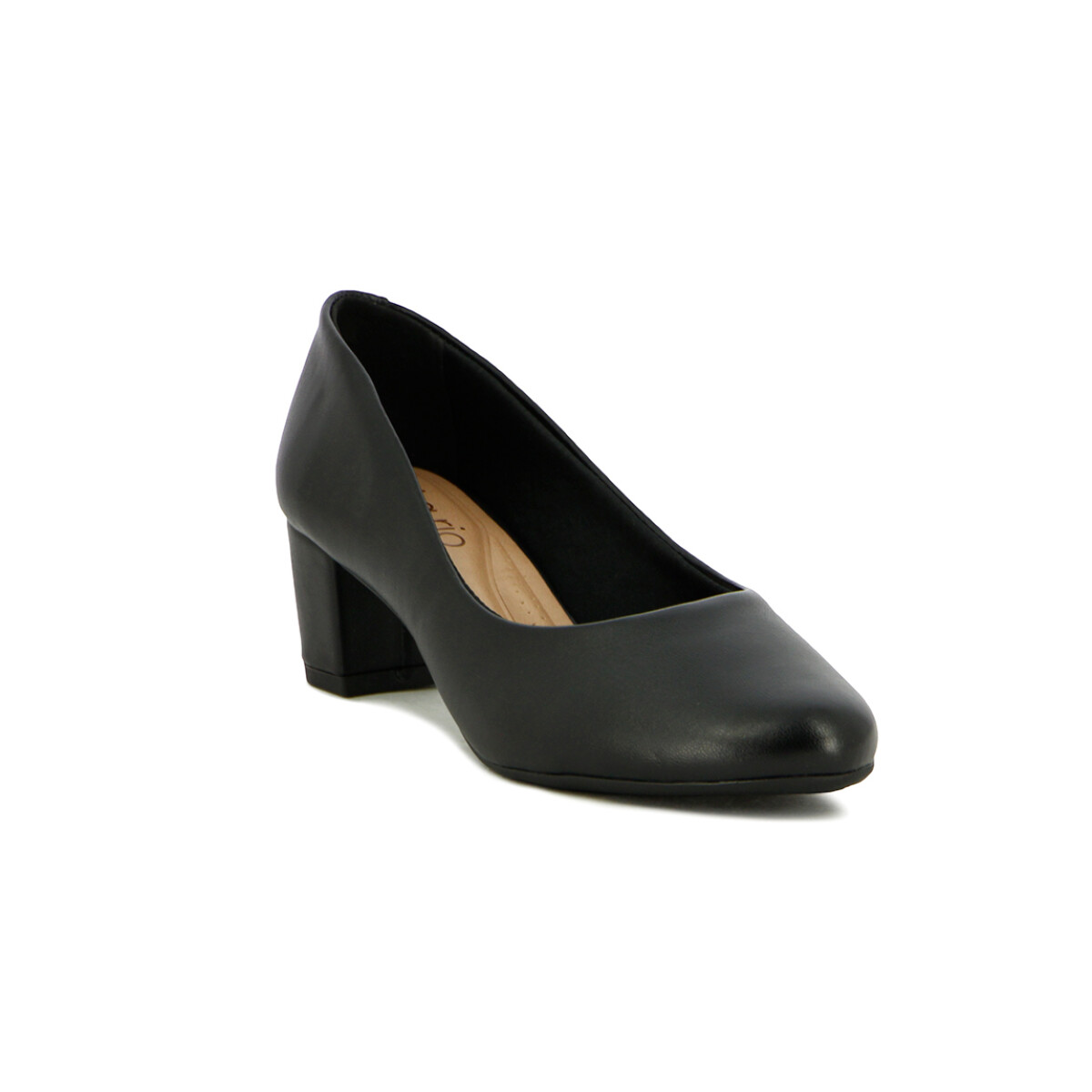 Zapato Mujer Beira Rio Napa Taco Cuadrado - Negro 