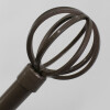 VARA METAL BRONCE P/CORTINA 218-304.8CM Unica