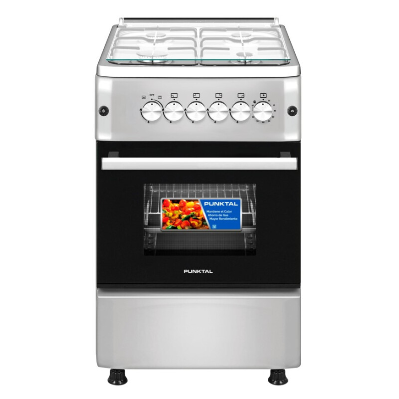 Cocina Punktal PK-1960 TK Turca Super Gas/Gas | 4 Hornallas | Horno 56 Litros Cocina Punktal PK-1960 TK Turca Super Gas/Gas | 4 Hornallas | Horno 56 Litros