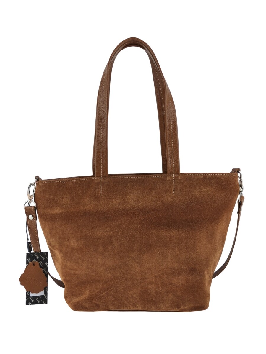 Cartera versátil de cuero y gamuza - Oxido 