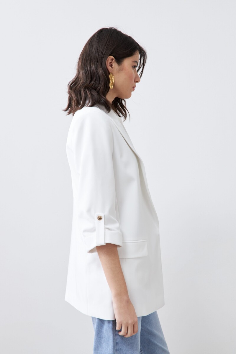 Blazer recto crudo