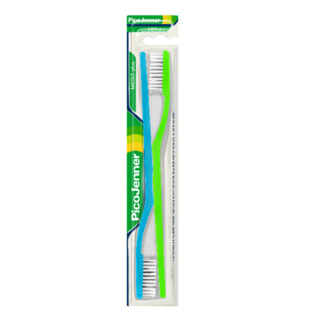 Cepillo de Dientes Pico Jenner Medio Plus 2 U Cepillo de Dientes Pico Jenner Medio Plus 2 U