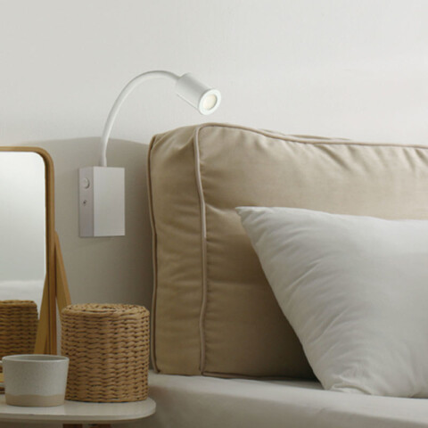 Lámpara de pared acero/blanco 3,5W 3000K TAZZOLI EG3086