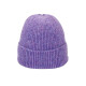 Gorro de lana violeta