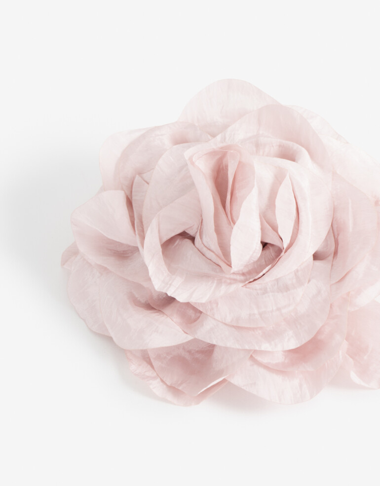 Hebillas Francesas Flores Hebillas - Rosa Claro